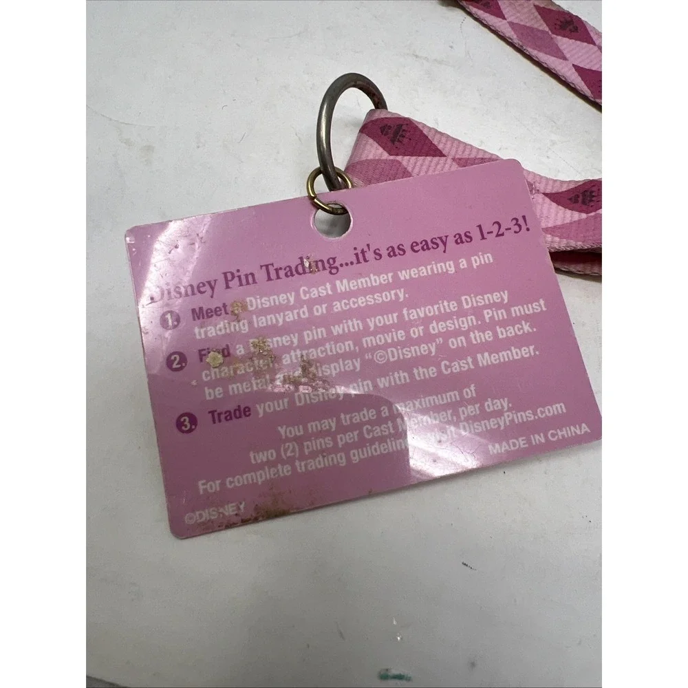 Disney Princess Lanyard And 5 Pins‎ Lot Mickey Tinkerbell Cinderella